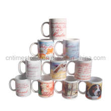 Tazas de café impresas de la porcelana (7102M)